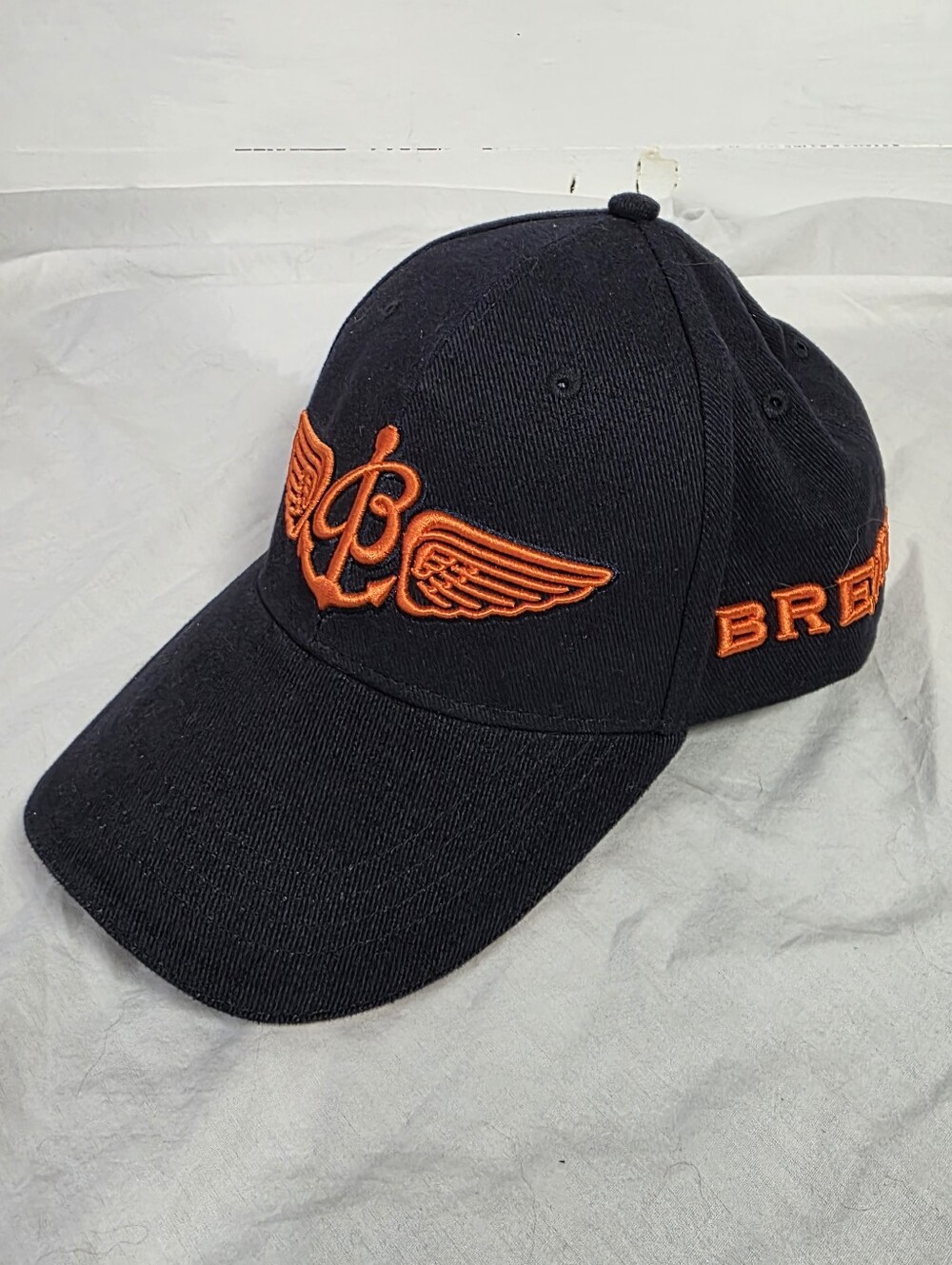 NWOT Breitling Swiss Watch Promotional Hat Blue Orange Embroidered Strapback